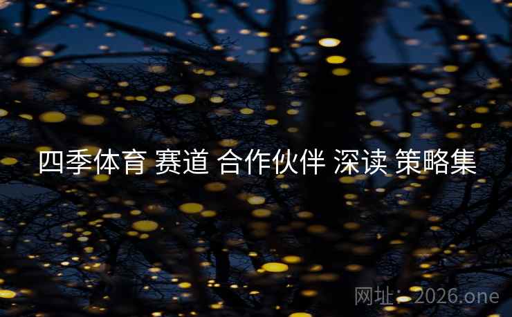 四季体育 赛道 合作伙伴 深读 策略集 四季体育 赛道 合作伙伴 深读 策略集