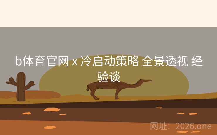 b体育官网 x 冷启动策略 全景透视 经验谈