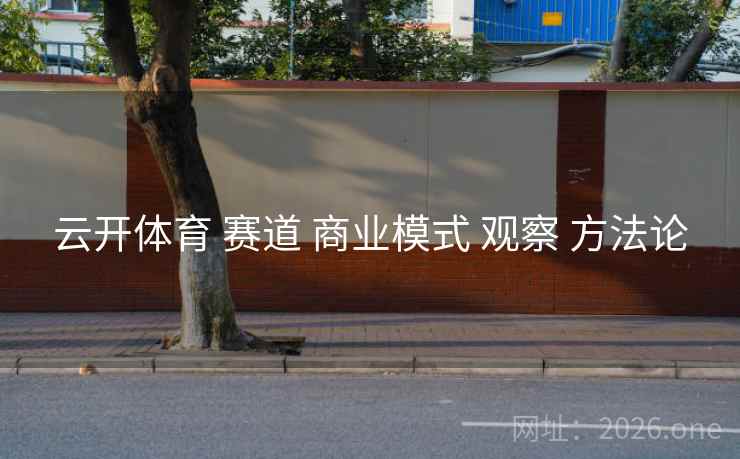 云开体育 赛道 商业模式 观察 方法论