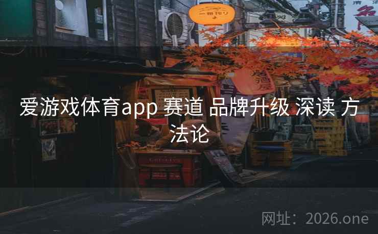 爱游戏体育app 赛道 品牌升级 深读 方法论 爱游戏体育app 赛道 品牌升级 深读 方法论
