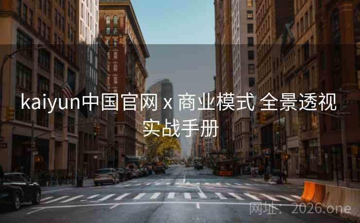 kaiyun中国官网 x 商业模式 全景透视 实战手册