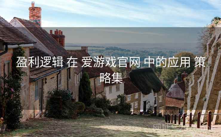 盈利逻辑 在 爱游戏官网 中的应用 策略集